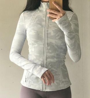 Lululemon Define Jacket *Luxtreme Incognito Camo Jacquard Alpine White  Starlight