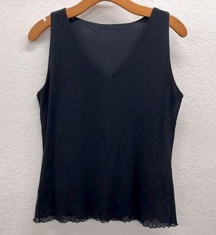 Spanx Black Mesh Tank Top M Size M - $33 - From Summer