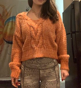 Topshop orange deals sweater