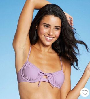 Shirred Underwire Bikini Top