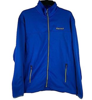 Marmot Radius Stretch Full Zip Fleece Jacket in Ocean Blue Men's Size Large  - $35 - From Kimberly