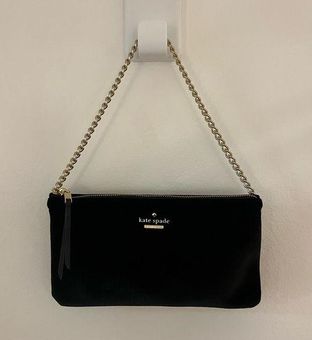 Kate spade 2025 black velvet purse