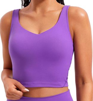 CRZ Yoga Padded Workout Tank Top Purple Size M - $25 (21% Off Retail) New  With Tags - From Kinley