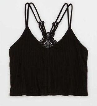 Aerie Ribbed Crop Top Bralette