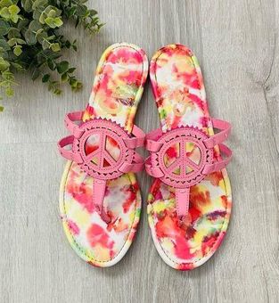 Circus by Sam Edelman Canyon Medallion Flat Sandals Pink Sz 8.5