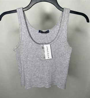 Brandy Melville Dalis Tank Top Gray - $15 New With Tags - From Seven