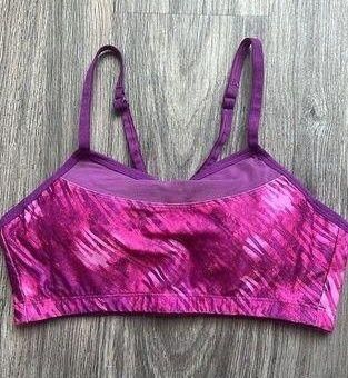 Moving Comfort REI Racerback Full Coverage Pink Purple Alexis