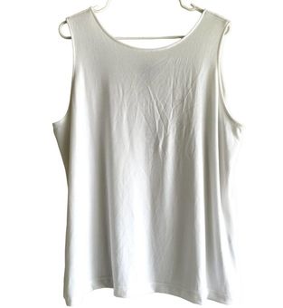 Chico's NWT Travelers Classic Essential Reversible Tank Winter Drift White  3 XL - $36 New With Tags - From Pearl