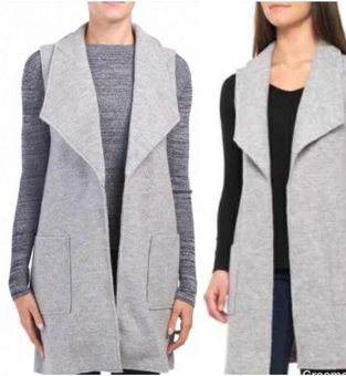Wool Blend Cardigan Vest