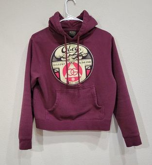 Obey Propaganda Zumiez Maroon Graphic Pullover Hoodie