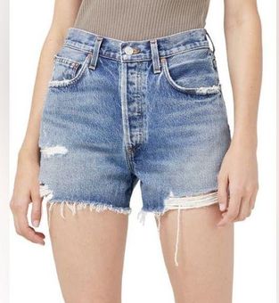 AGOLDE Dee Denim Cutoff Shorts Turmoil Size 27 107