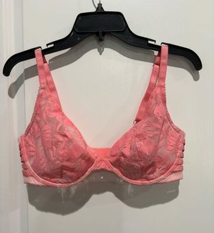 Victoria's Secret Very Sexy Unlined UW Plunge Bra, Sz 36DD Pink