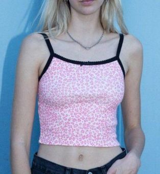 Brandy Melville Pink Cheetah Print Tank Top - $15 (50% Off Retail) - From  Mika