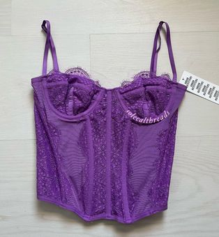 NWT Urban Outfitters Purple Modern Love Corset - Tops & blouses