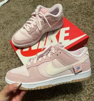 Nike Women Dunk Low Teddy bear - Light Soft Pink Size 6.5 - $130