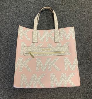 Michael Kors Kenly Large Logo Tote Bag In Pink