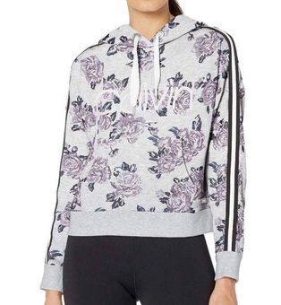 Calvin Klein NWT Performance Rose Floral Hoodie CK Varsity