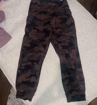 Lululemon Camo Pink and Black Cropped Leggings Size 6 - $40 - From Meredith