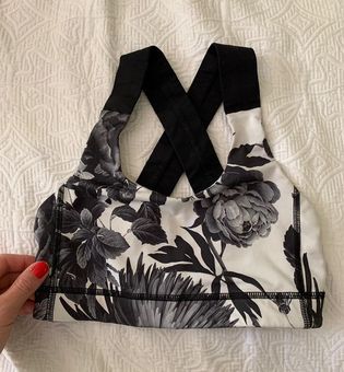 OFF-WHITE Botanical Sports Bra in White & Black