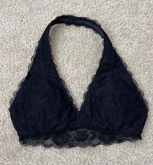 Gilly Hicks Black Halter Lace Bralette Size XS - $9 - From Kimberly