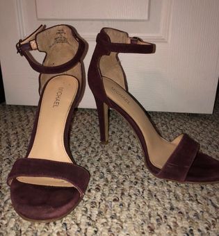 burgundy heels size 12