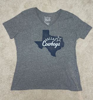 Cowboys Her Style Dallas Cowboys Women's T-shirt Gray Size XXL - $12 - From  Claire