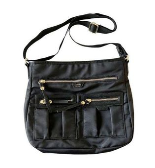 Tutilo Black Nylon Crossbody Travel Bag Purse Classic Style