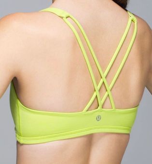 LULULEMON FREE TO BE BRA YELLOW GYM