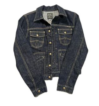 Jacket Denim By Lucky Brand Size: M