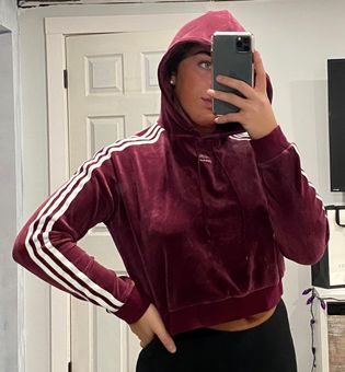 Adidas cropped hoodie Red Size XS - $30 (60% Off Retail) - From isabella