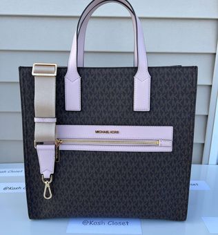 Michael Kors MK Kenly Large Logo Tote Bag - Powder Blush Multiple - $169  (57% Off Retail) New With Tags - From Kash