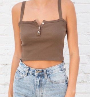 Brandy Melville Brown Tank Top Size XS - 31% off