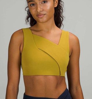 Lululemon Nulu Cross-Front Yoga Bra - Auric Gold Size 4 - $42