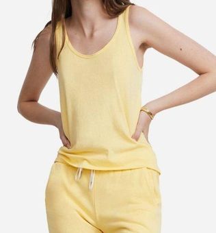 Mate the Label NWT Light Yellow Organic Cotton Layering Tank