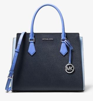 Michael Kors Dual Tone Saffiano Leather Tote Bag