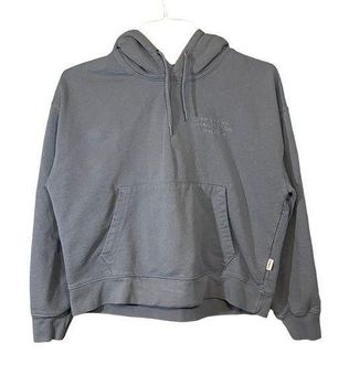 Saturdays NYC Ditch International Logo Hoodie Blue Grey - $58