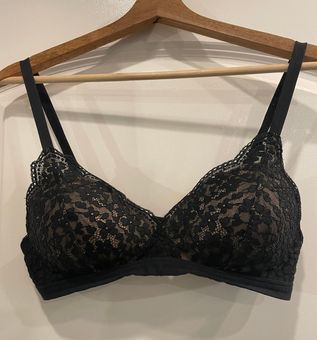 Warner's 34B Lace Front Wireless Bra Black Size 34 B - $11 (75