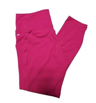 Fabletics Pure Luxe Womens Size L Pink Ankle Crop Leggings Pockets Workout  Gym Size L - $23 - From Vanessa