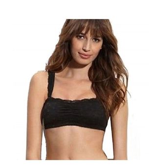 DKNY Bra Black Polka Dot 'Classic Beauty' Lace Convertible Bandeau Size 36  - $14 New With Tags - From Umma