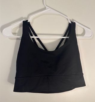 Lululemon Energy Bra Long Line Medium Support- Black Size 8