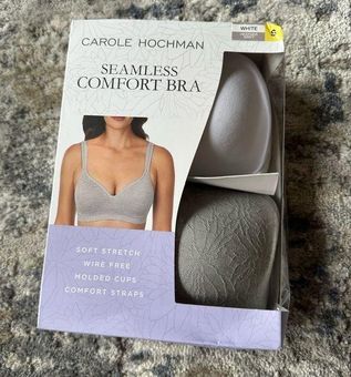 CAROLE HOCHMAN Seamless Comfort Bra WIRE FREE MOLDED CUPS 2 Pack | L33