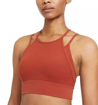 Nike Yoga Dri-FIT Indy Women's Light-Support Padded Longline Sports Bra Red  - $25 (54% Off Retail) - From Alexis