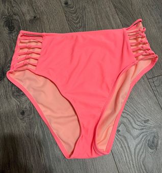 Shade & Shore Hot Pink High Waisted Swim Bottoms Size L - $13 (31% Off  Retail) - From Delaney