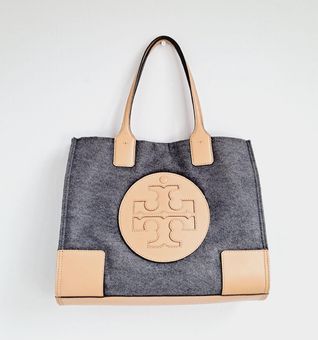 Tory burch store grey flannel tote