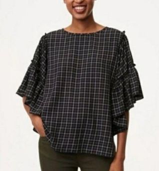 Loft short sales sleeve blouse