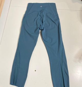 Lululemon Nulu Mesh Panels High-Rise Crop 21 size 4 Blue - $38 - From Maryn