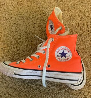 Converse Hightop Orange - $37 (50% Off Retail) - From holly