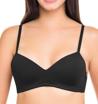 Kindly Yours Sustainable Wireless Black T-Shirt Bra Women's Size