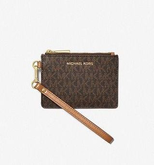 Michael kors jet set travel small top zip coin id card holder