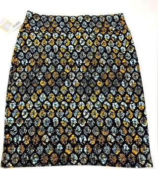 Lula Roe Skirts, LulaRoe Cassie Skirt Womens Plus Sz 3XL Blue